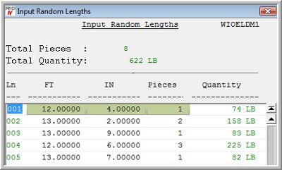 Input Random Lengths